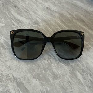 Gucci Black Oversized Square Sunglasses